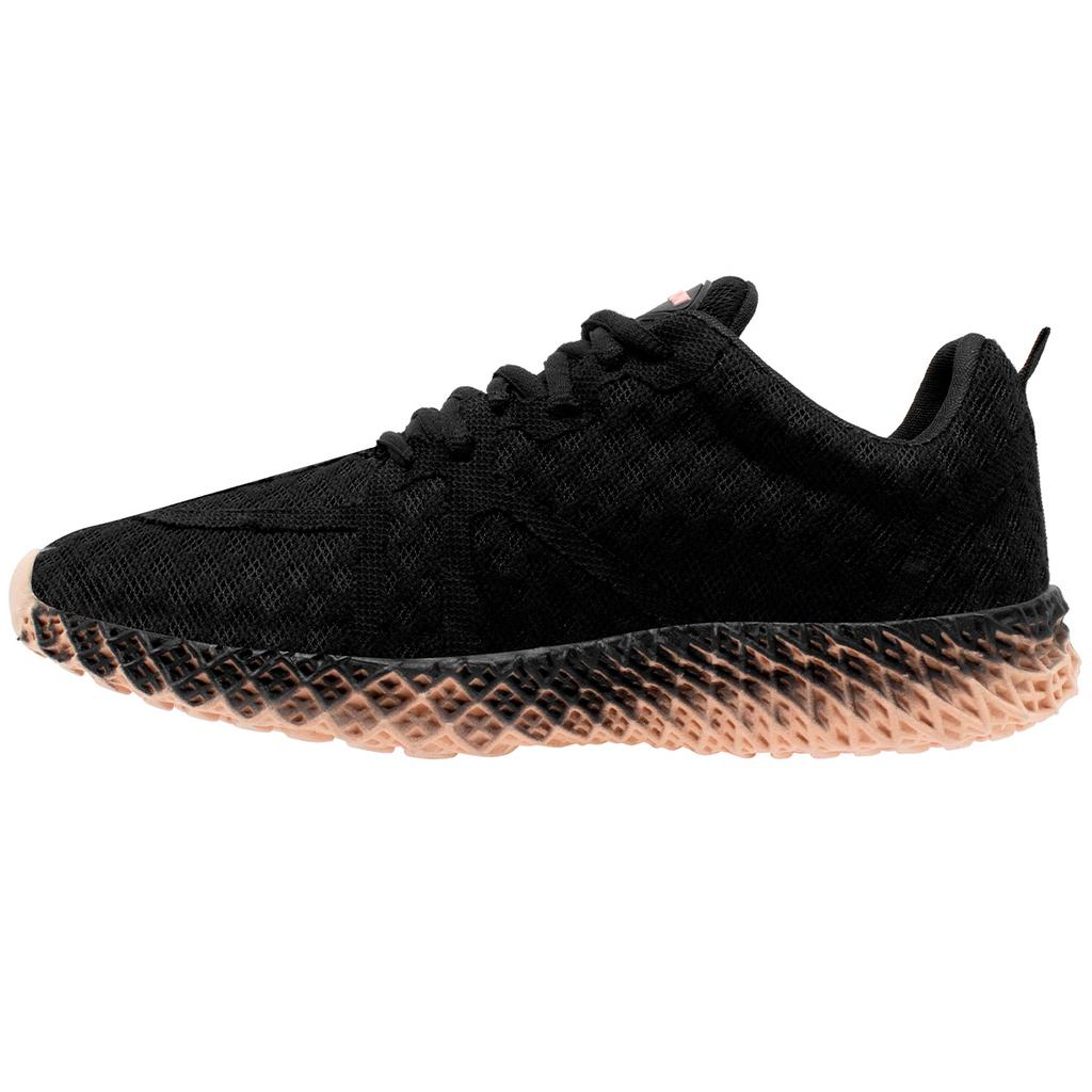 Tênis Esportivo Feminino Youth Class Ghost 3 Preto e Rose para Caminhada